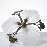 Lustre Hollywood Regency Art Deco vintage 80-90 Bronze Mariner Shells