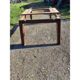 1960s oak dining table with integrated extensions.