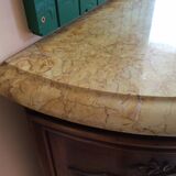 Ancient row with marble