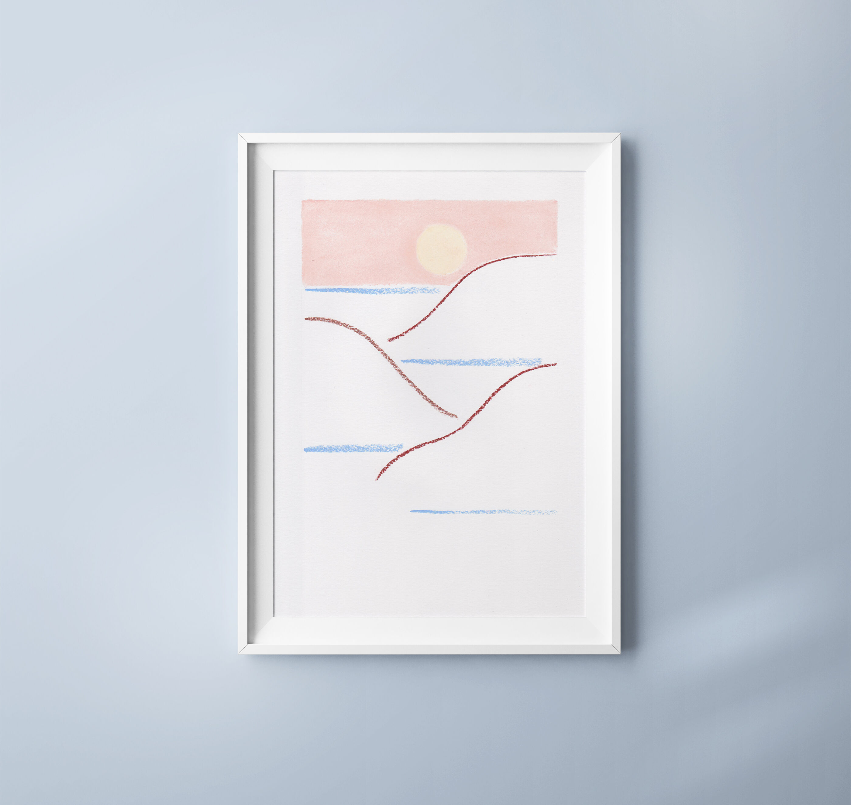 Paysage n°2 dessin original