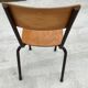 Chaise d'école bois et métal pour grand enfant