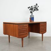 Teak desk, Danish design, 1960s, designer: J. Svenstrup