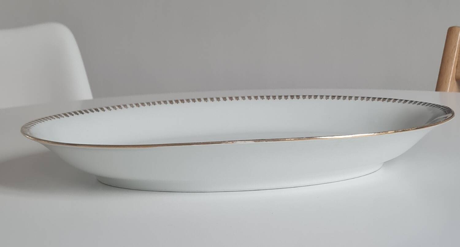 Limoges porcelain serving dish