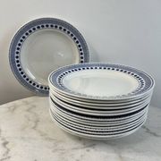 Lot de 15 assiettes plates Sarreguemines collection Béatrice