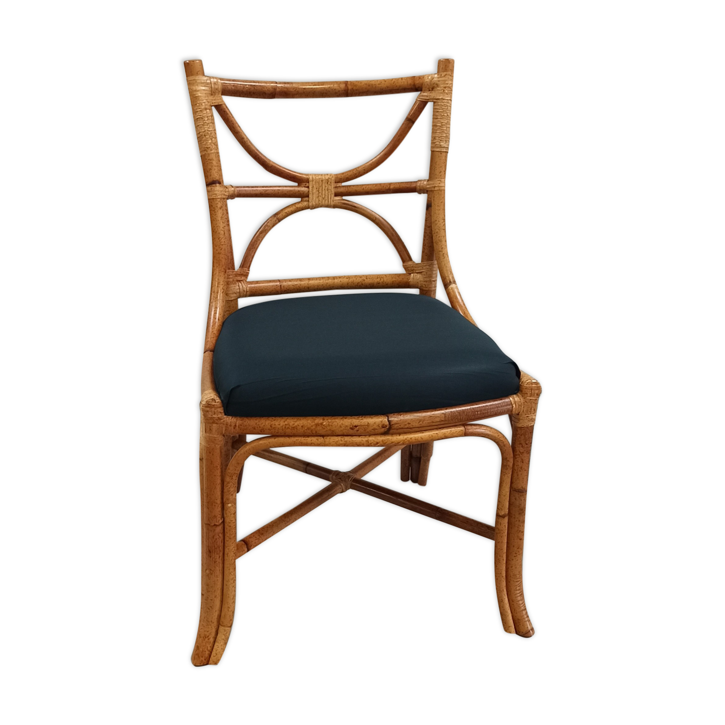 Chaise en bambou Roche Bobois 80's