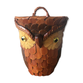 Owl wicker basket
