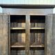Entrance furniture, Breton wardrobe in oak and chestnut from the 19th century.