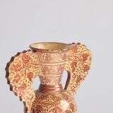 Neoclassical Spanish Copper Lustre Vases, 19Th