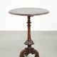 Round antique side table / wine table with rich carvings