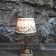 Lampe de chevet ancienne, pied laiton 1940