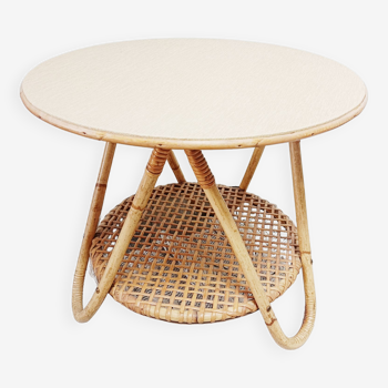 Rattan round table