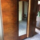 Walnut art deco wardrobe 1930s