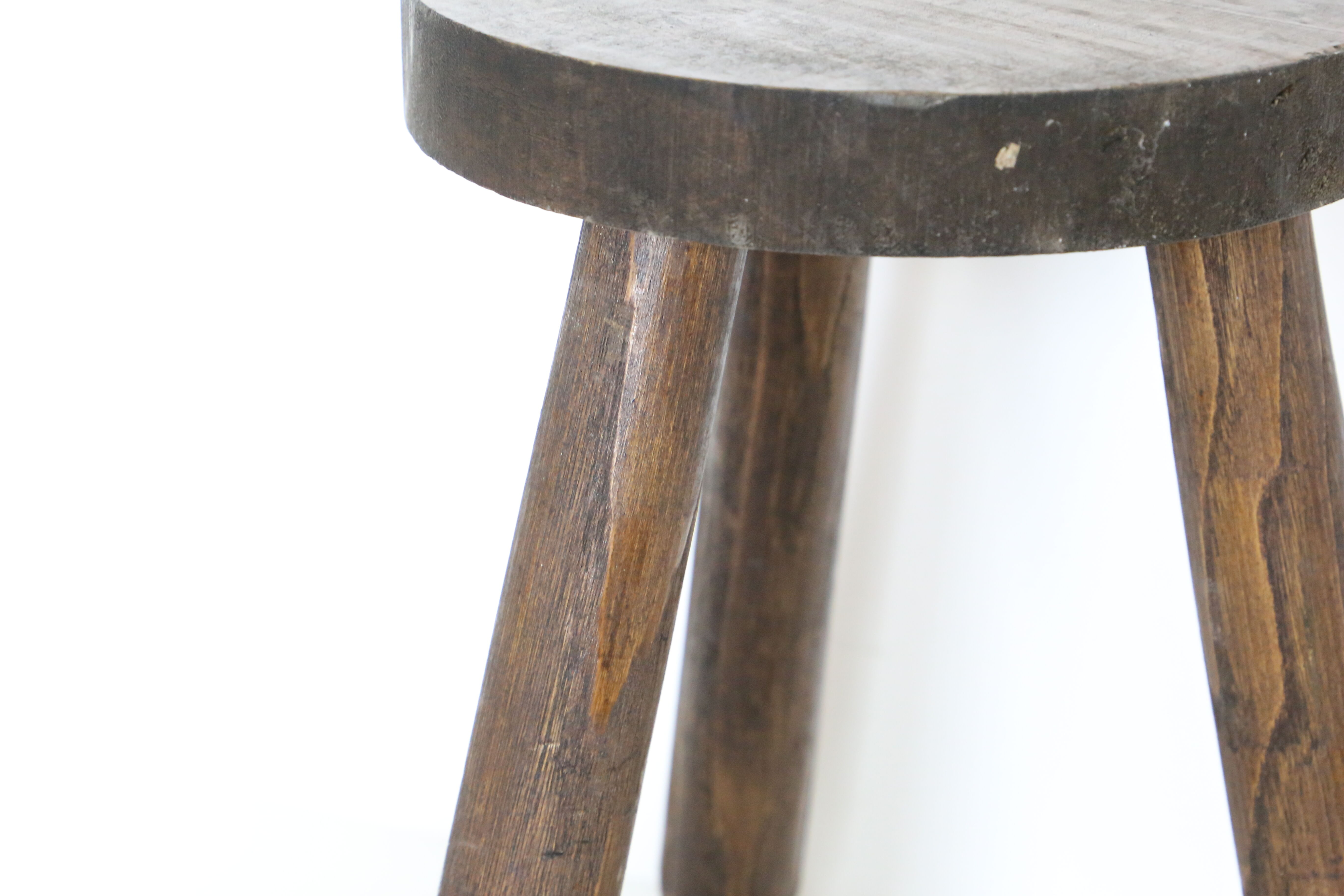 Farm tripod stool, rustic, vintage
