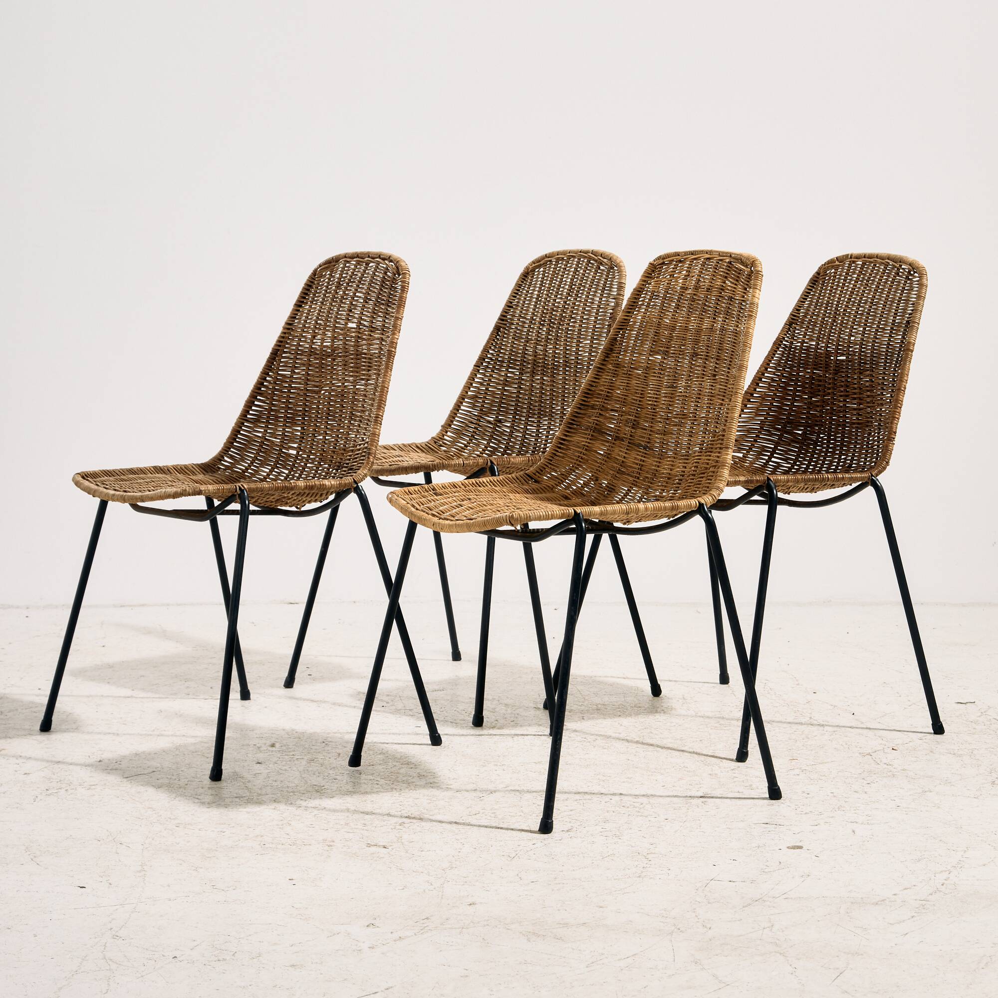 Chaise panier par Gian Franco Legler