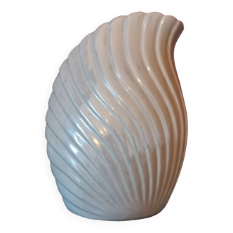 Vase coquillage blanc