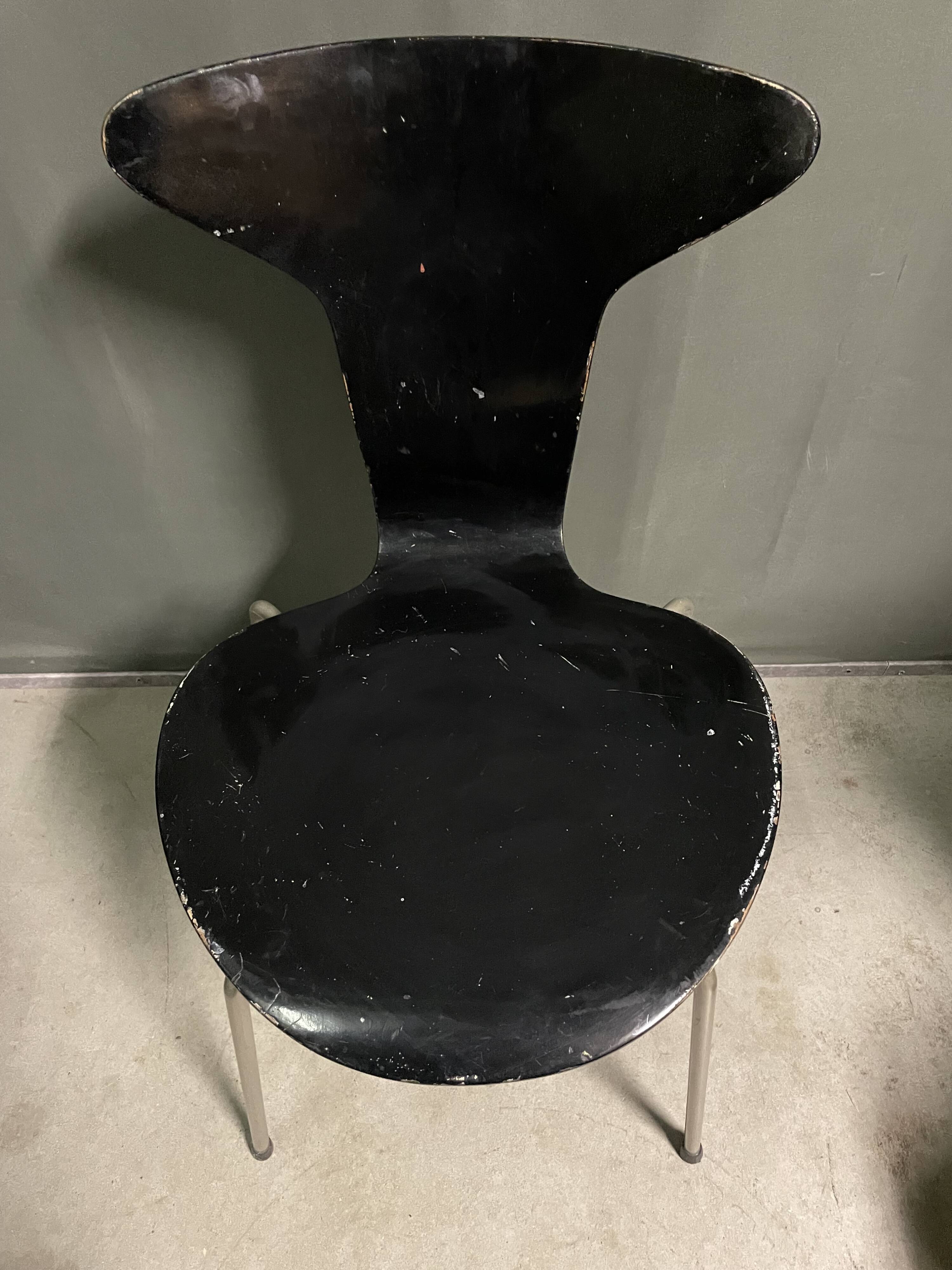 Set of 4 Mosquito chairs by Arne Jacobsen 1960 for Fritz Hansen.