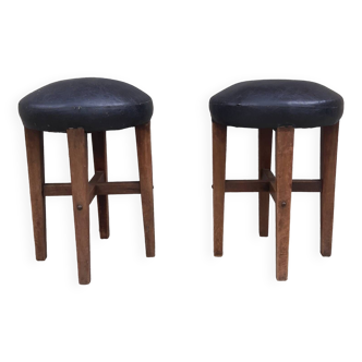 Tabouret bistrot années 40 (lot de 2)