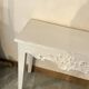 White patinated console