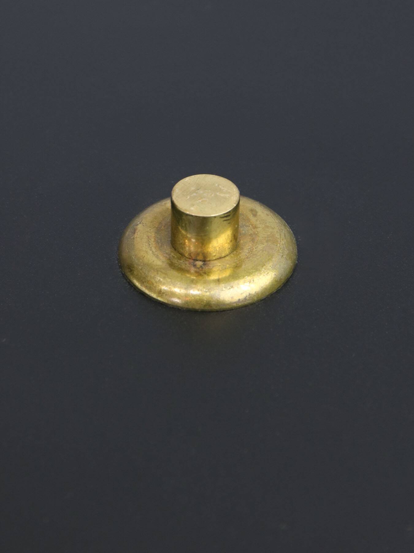 Mid-Century Black & Brass Table Lamp from Kamenický Šenov