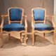 Pair of Louis XV style armchairs