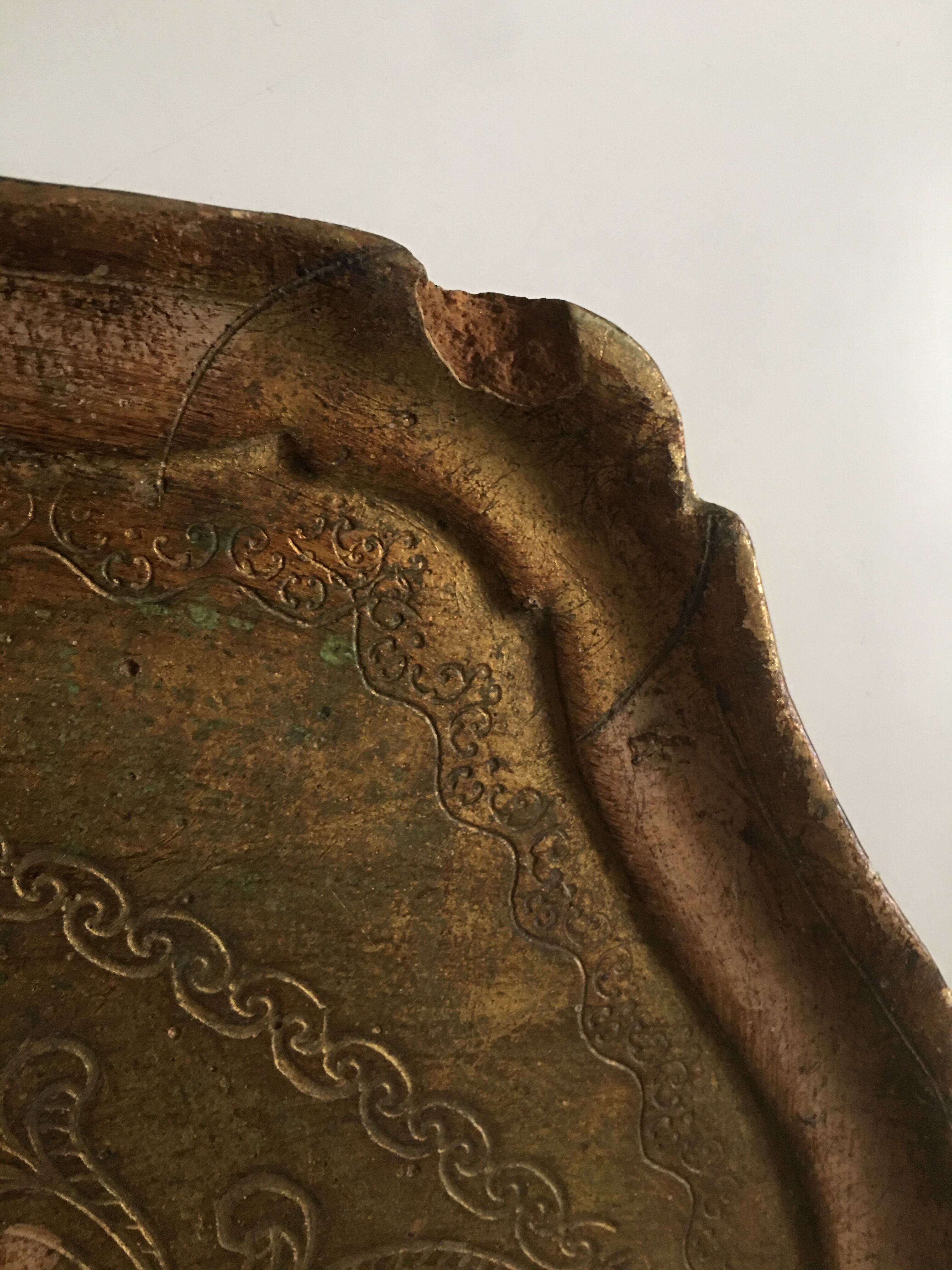 Lot de 4 plateaux florentins