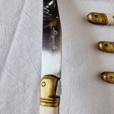 6 high-end Laguiole steak knives with ABS handles