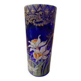 Unsigned F. T. Legras vase with daffodil decoration