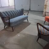 Couch set / 2 chairs Scandinavian 50s/60s cocktail