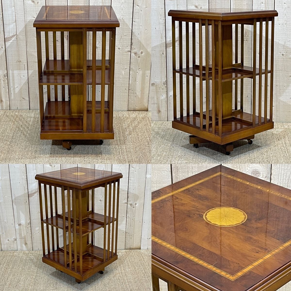 Modern yew rotating library | Selency