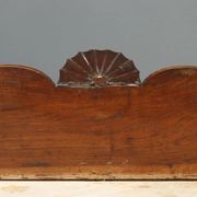 Ancient Empire desk in walnut with marble top, Italy, 19th century.