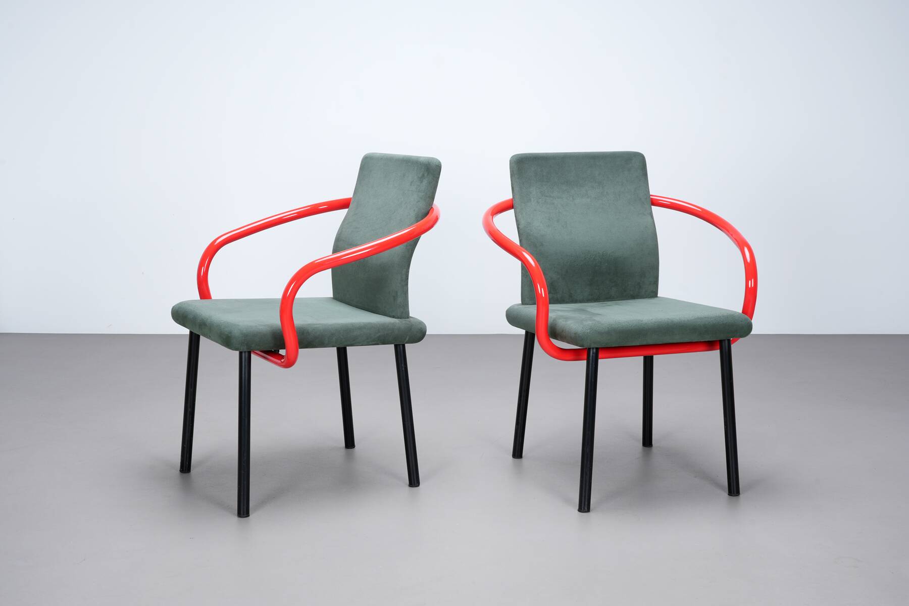 Ettore Sottsass Mandarin chair by Knoll International circa 1980