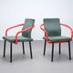Ettore Sottsass Mandarin chair by Knoll International circa 1980