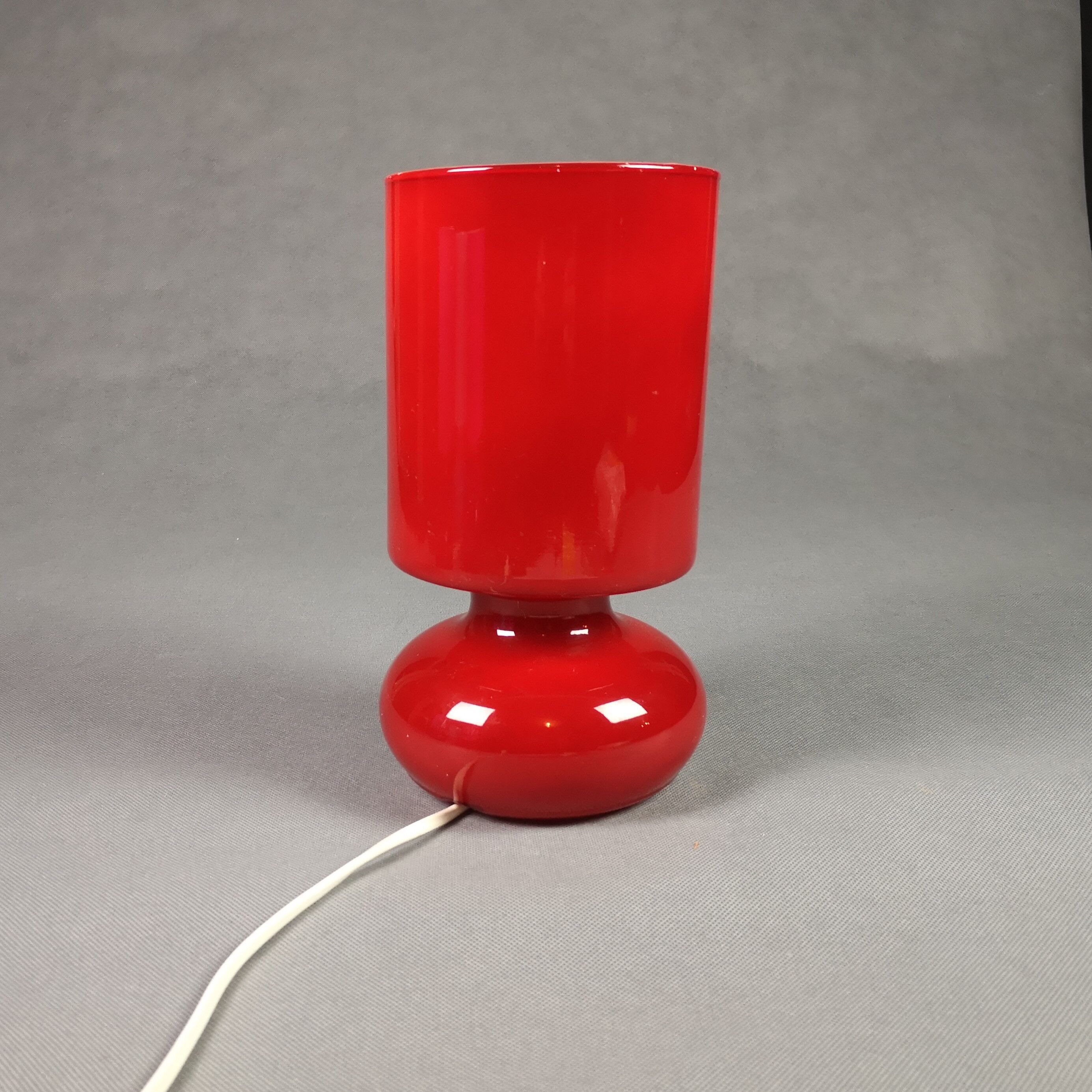 Lykta red Vintage lamp Ikea opaline - vintage luminaire