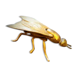 Bronze ashtray representing a fly