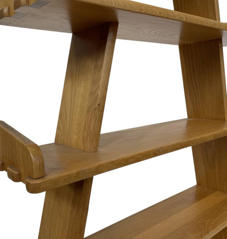 Vintage pyramid cabinet bookcase solid wood design