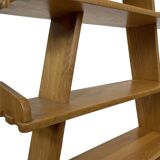 Vintage pyramid cabinet bookcase solid wood design