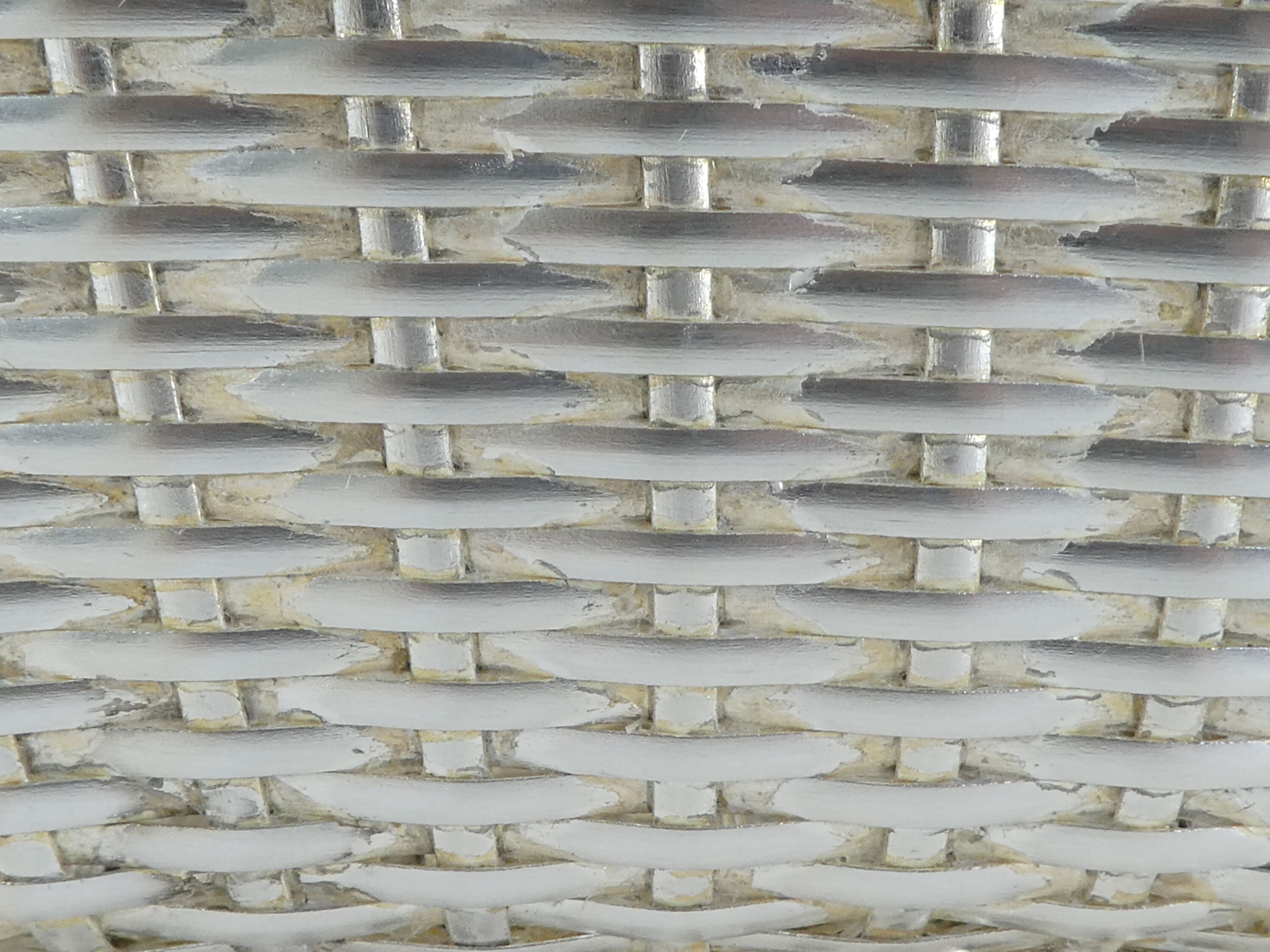 Christofle basket door silver metal bottle