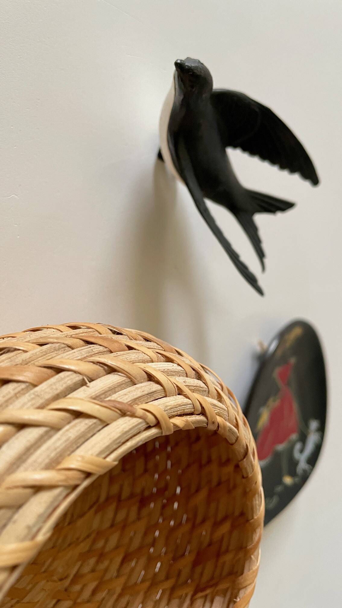 Decoration Vintage stackable baskets