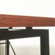 Mid-century teak side table with magazine rack.