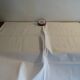 2 antique pillowcases embroidered with monograms GS cotton 78 cm x 75 cm