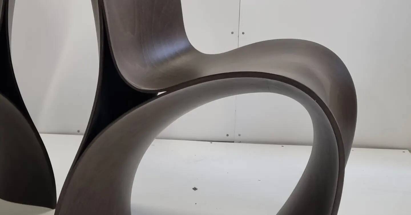 Chaise Ron Arad en contreplaqué 3 peaux pour moroso