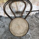 Chair bistrot style thonet dark wood & seat cannée 70s vintage #a233