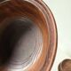 Antique walnut wooden bowls