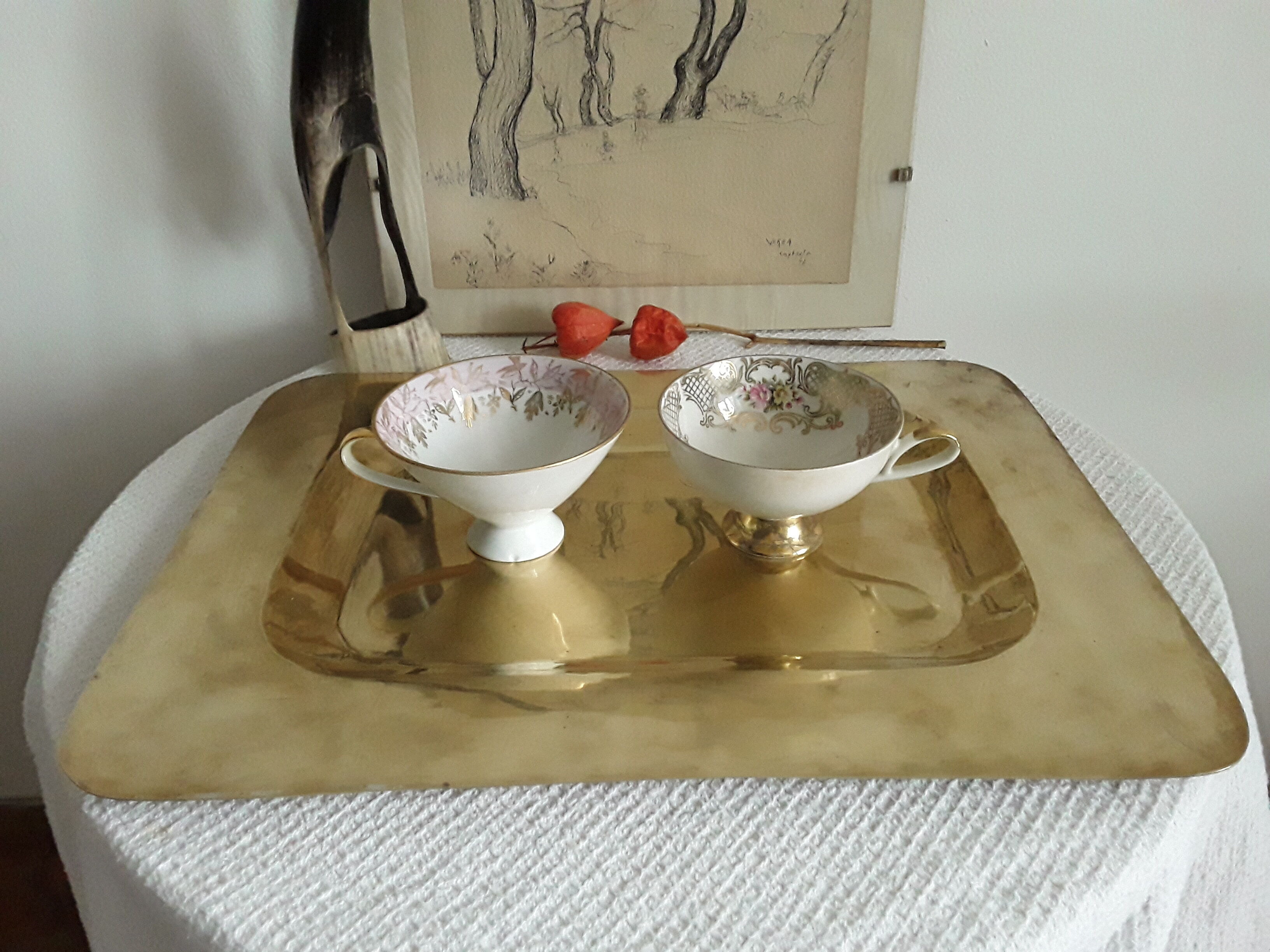 Vintage brass top
