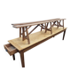 Large farmhouse table + two benches