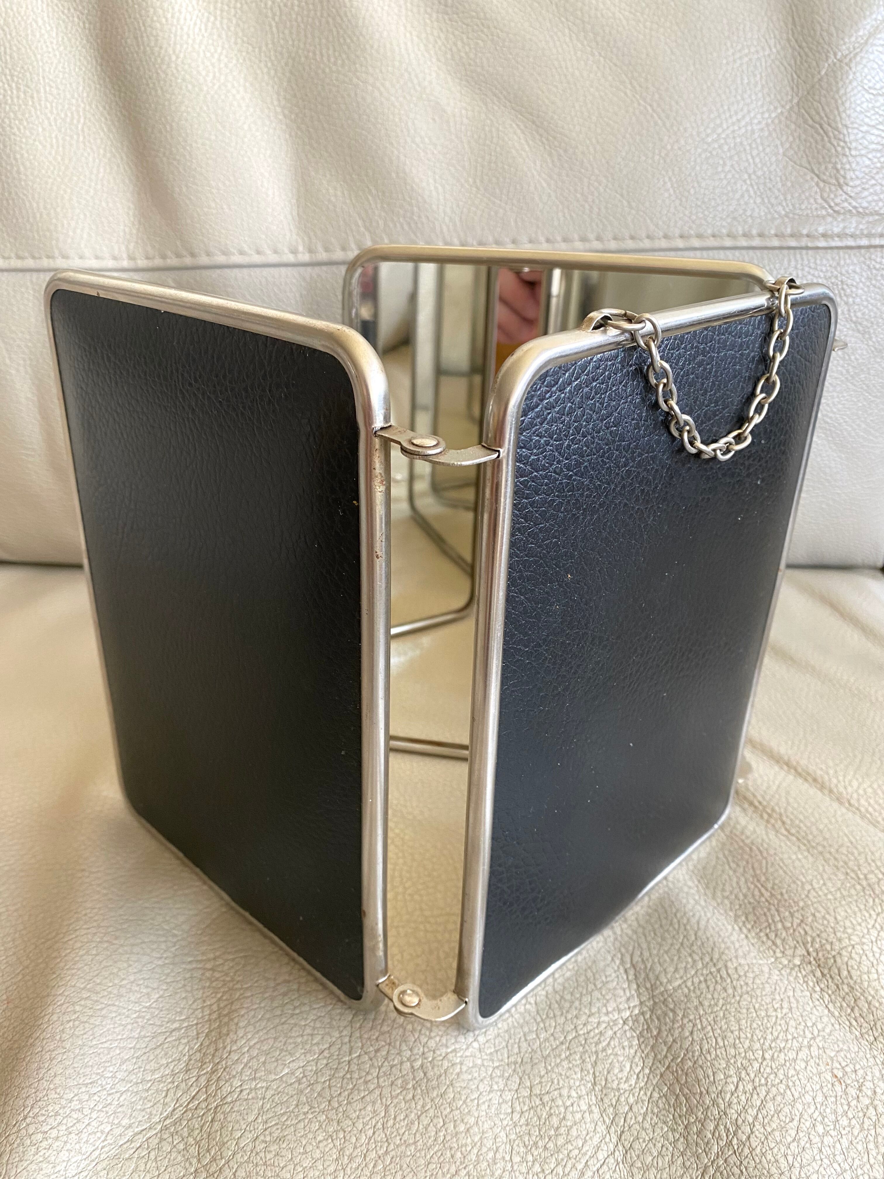 Triptych barber mirror