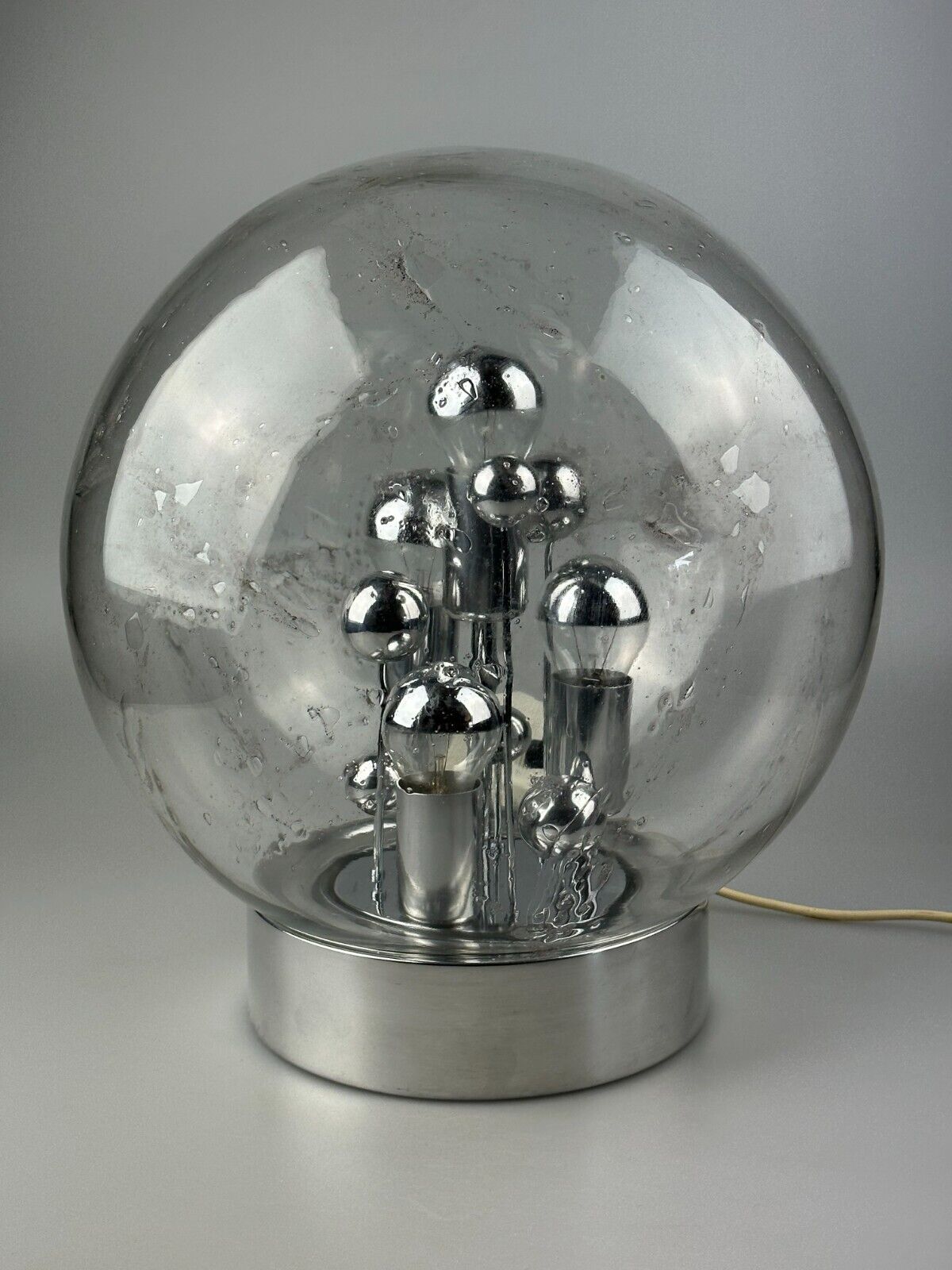 60s 70s table lamp ball lamp Doria "Big Ball" glass space age design