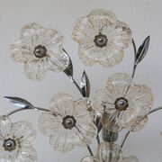 Large Size Gold and Transparent Murano Glass Wall light or Ceiling Light Fl