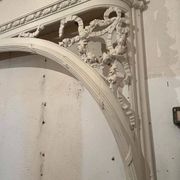 Arch in staff and wood