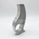 Brushed aluminum "Space Age" candlestick/vase, 1970s